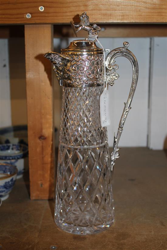 Plated claret jug